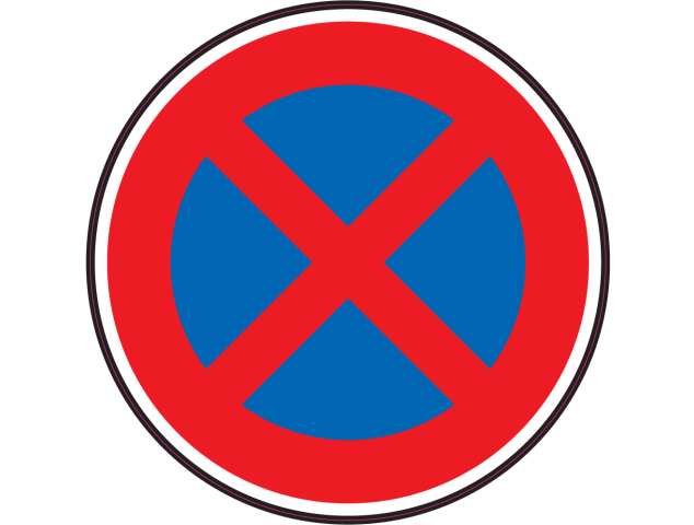 Panneau Interdiction de stationner ou de s'arrêter - Signalétique