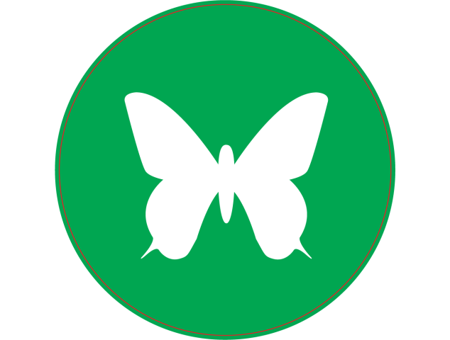 Panneau Vert Papillon - Signalétique