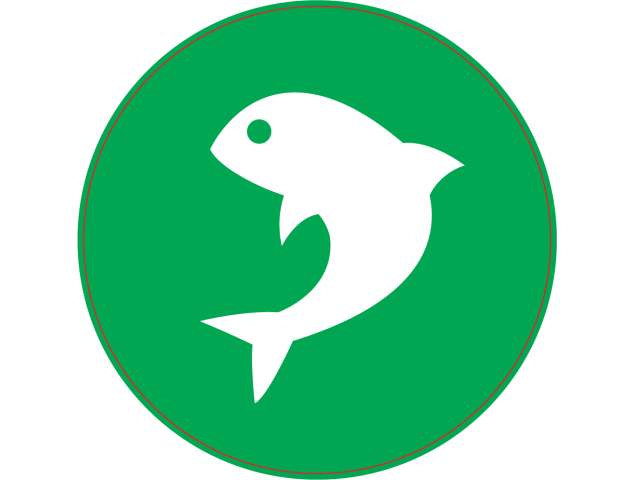 Panneau Vert Poisson - Signalétique