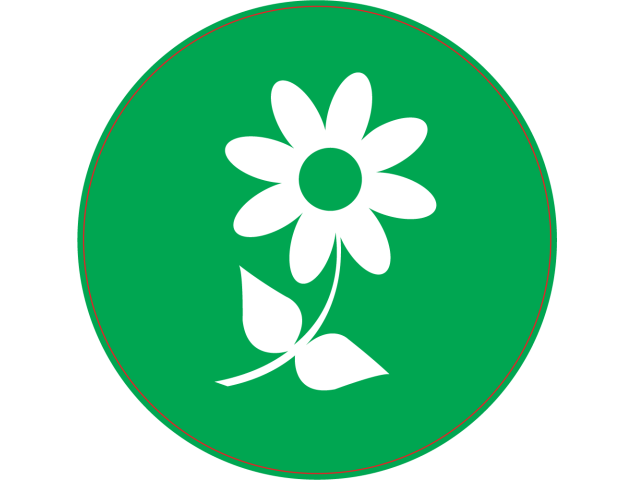 Panneau Vert fleur - Signalétique