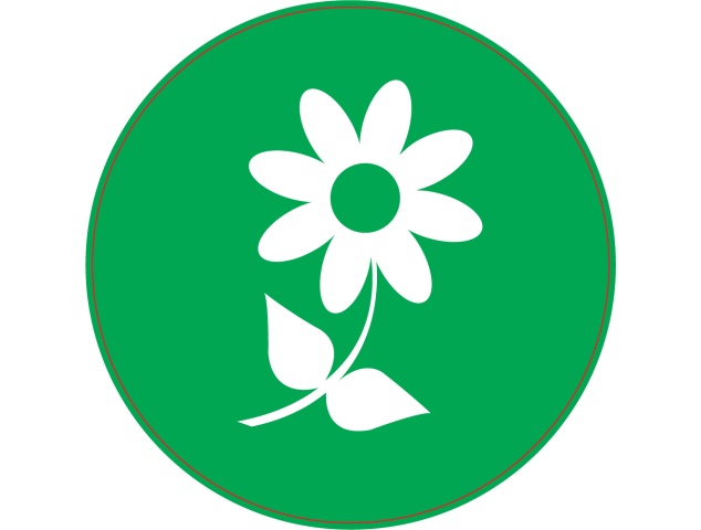 Panneau Vert fleur - Signalétique