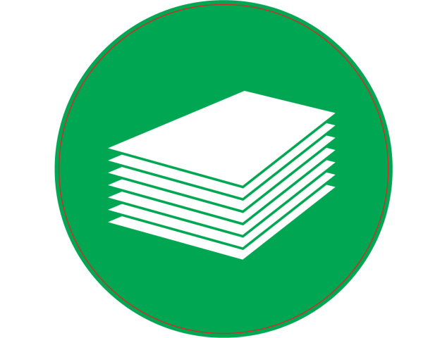 Panneau Vert Papier - Signalétique
