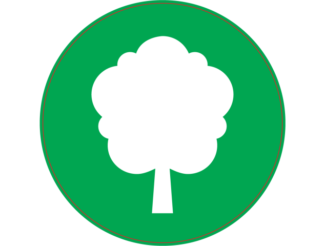Panneau Vert Arbre - Signalétique