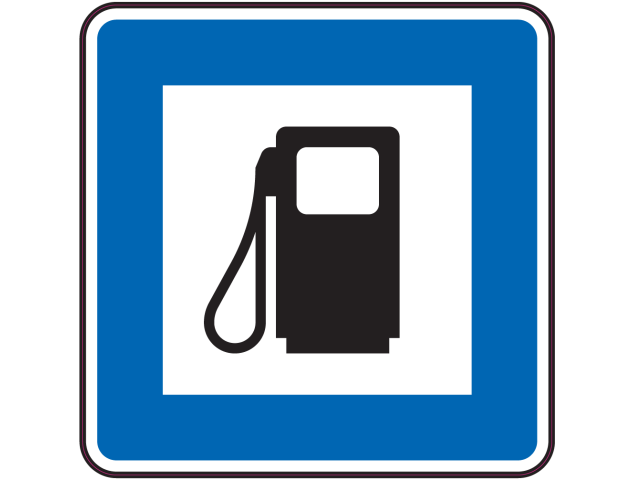 Panneau Indication station essence - Signalétique