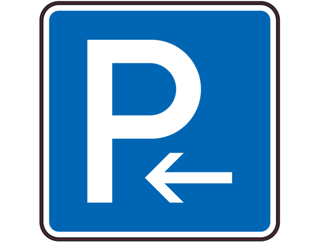 Panneau Indication Parking à gauche - Signalétique