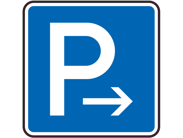 Panneau Indication Parking à droite - Signalétique