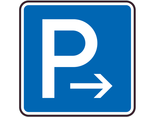 Panneau Indication Parking à droite - Signalétique