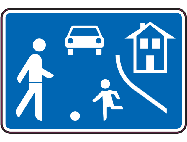 Panneau Indication Zone de rencontre - Signalétique