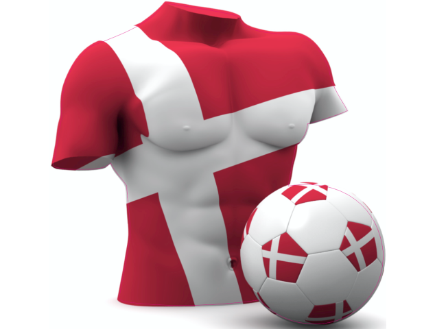 Autocollant Foot Danemark - Football