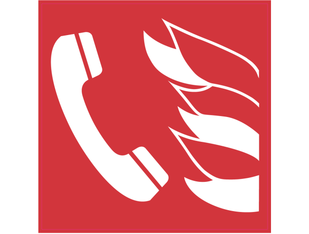 Panneau Indication Incendie téléphone - Signalétique