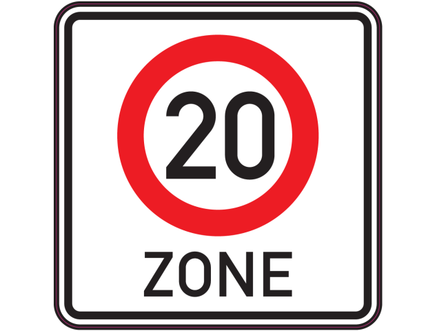 Panneau Indication Zone 20 - Signalétique