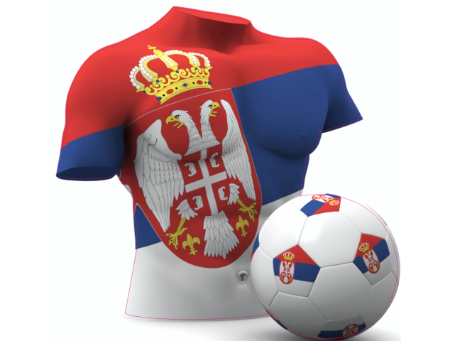 Autocollant Foot Serbie - Football