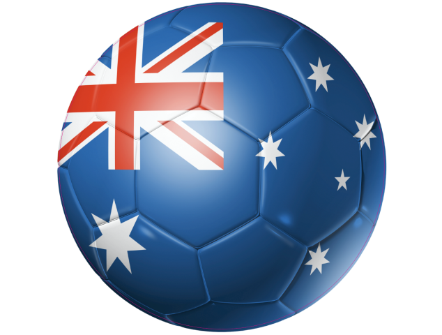 Autocollant Ballon Foot Australie - Football