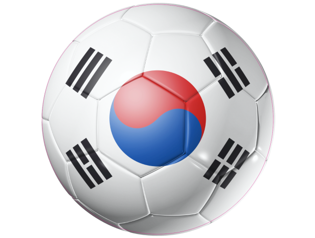 Autocollant Ballon Foot Corée du sud - Football