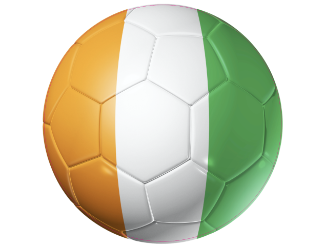 Autocollant Ballon Foot Cote d'Ivoire - Football