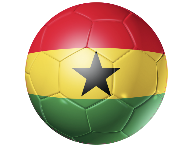 Autocollant Ballon Foot Ghana - Football