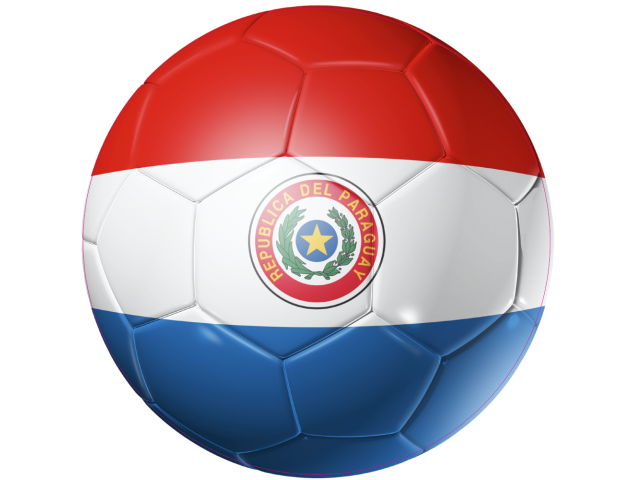 Autocollant Ballon Foot Paraguay - Football