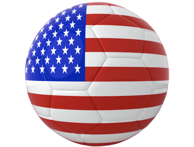 Autocollant Ballon Foot USA - Football