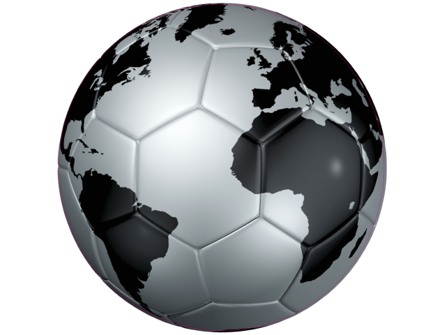Autocollant Ballon Foot Coupe du Monde Argent - Football