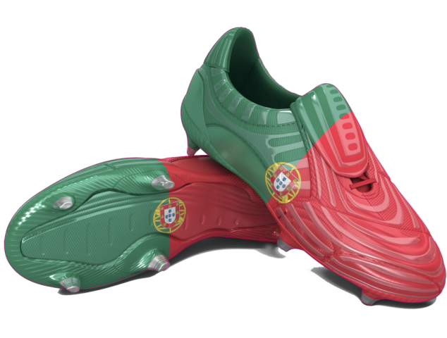 Autocollant Chaussure Foot Portugal - Football