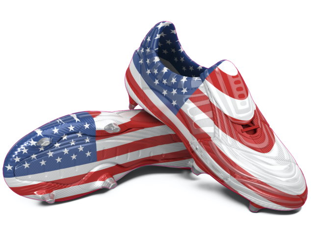 Autocollant Chaussure Foot USA - Football