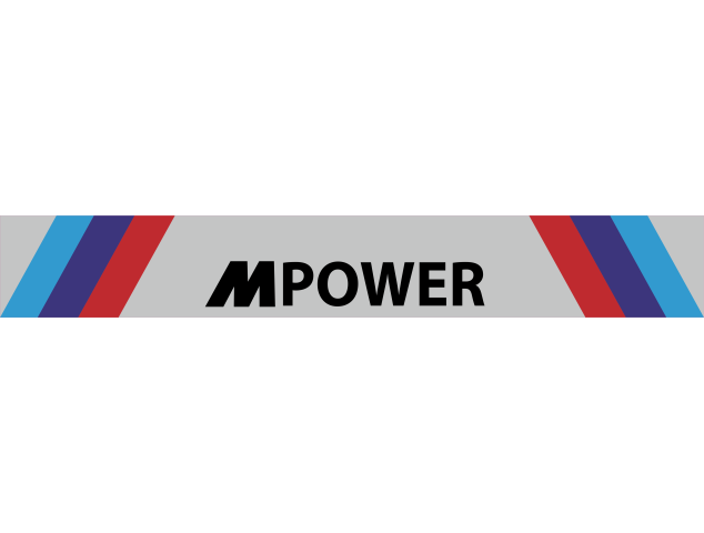 Autocollant Bande Bmw Mpower - Stickers BMW