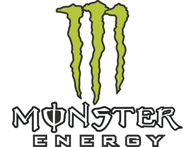 Autocollant Monster Energy Vert - Logos Racers
