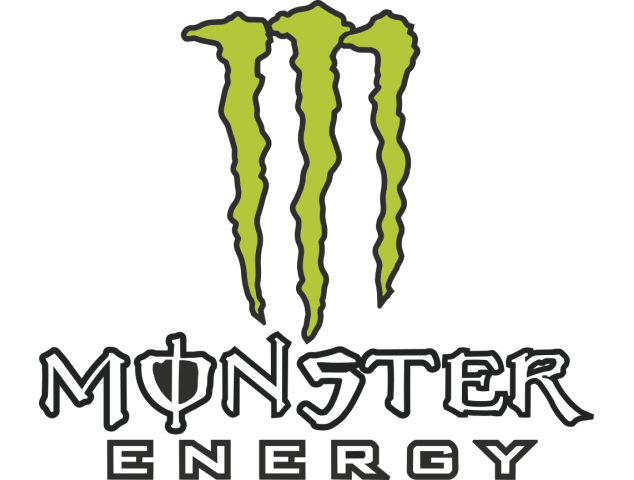 Autocollant Monster Energy Vert - Logos Racers