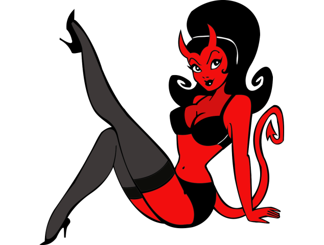 Autocollant Diable Sexy - Diables et démons