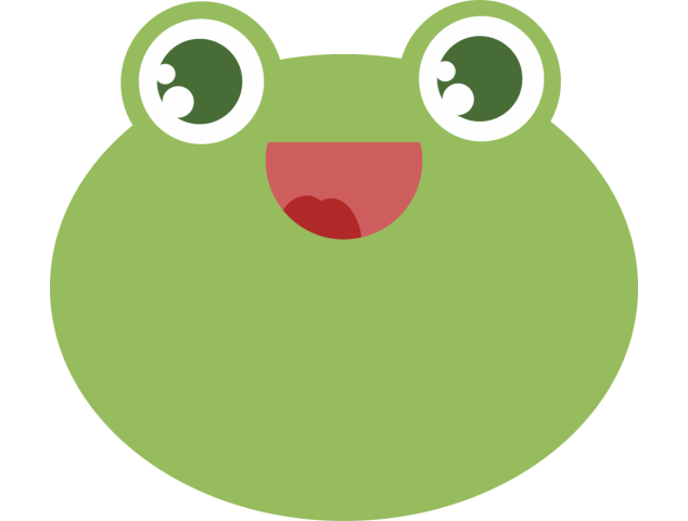 Autocollant Grenouille Sourire - Grenouilles