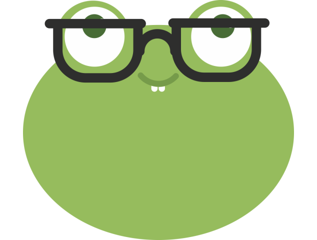 Autocollant Grenouille Lunette - Grenouilles