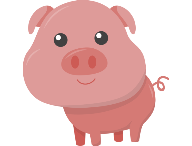 Autocollant Animaux Cochon - Stickers Enfants