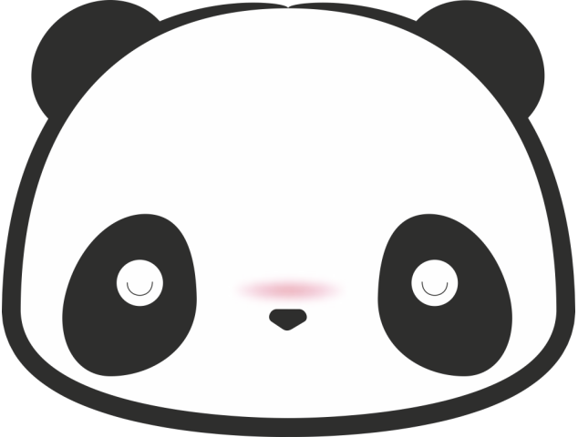 Autocollant Smiley Panda Rougi - Smileys