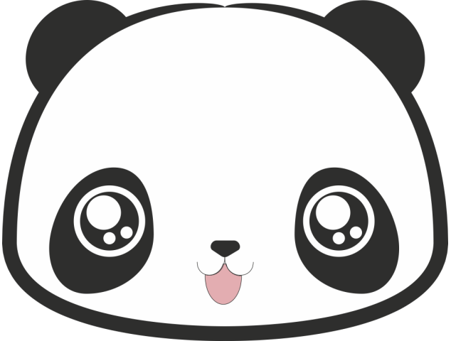 Autocollant Smiley Panda Heureux - Smileys