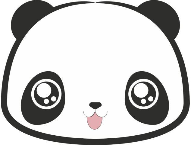 Autocollant Smiley Panda Heureux - Smileys