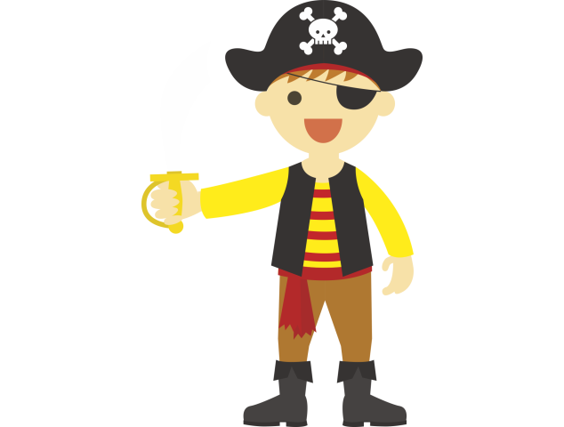 Autocollant Pirate Enfant Garçon - Indiens - Pirates