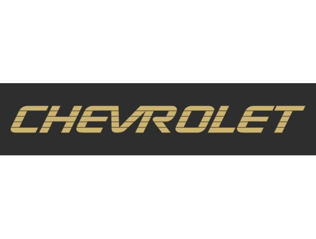 Autocollant Chevrolet Rectangle - Auto Chevrolet