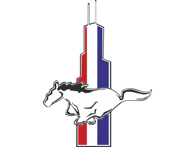 Autocollant Mustang Logo - Auto Mustang