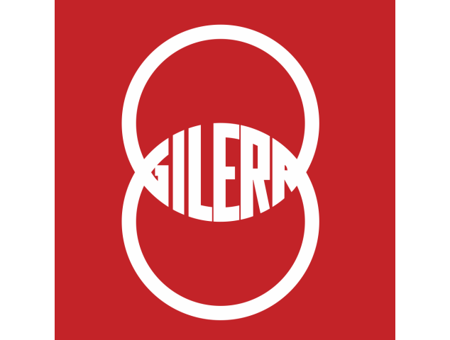 Autocollant Gilera Carré Logo - Moto Gilera