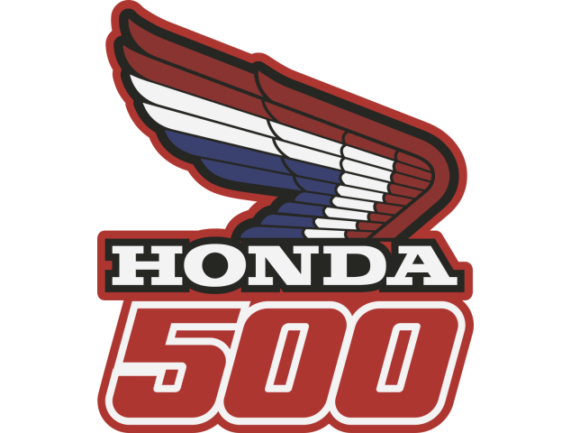 Autocollant Honda Moto 500 Droite - Stickers Honda
