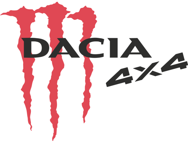 Autocollant Logo Dacia 4x4 Monster - Déco 4x4