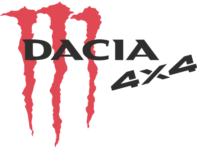 Autocollant Logo Dacia 4x4 Monster - Déco 4x4