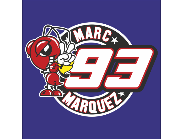 Autocollants Marc Marquez 93 1 - Logos Divers