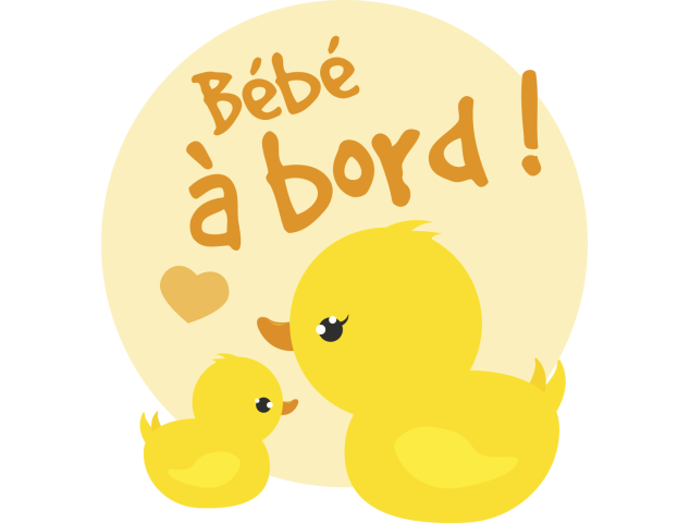 Autocollant Bébé à Bord Poussin - Bébé à bord