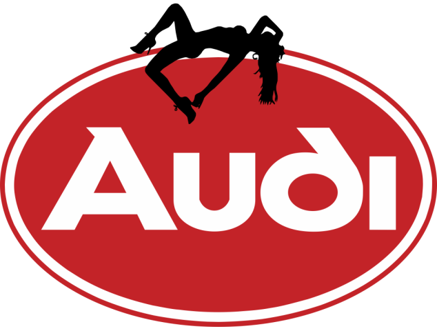 Autocollant Sexy Logo Audi - Logos Racers