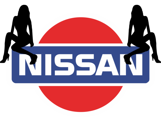 Autocollant Sexy Logo Nissan - Logos Racers