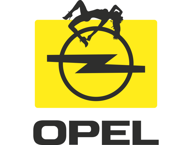 Autocollant Sexy Logo Opel - Logos Racers
