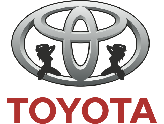 Autocollant Sexy Logo Toyota - Logos Racers