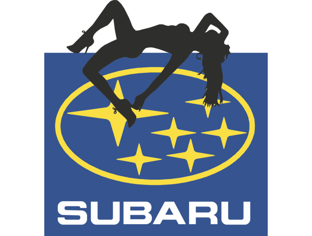 Autocollant Sexy Logo Subaru - Logos Racers