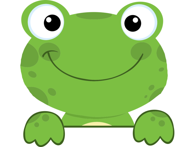 Autocollant Grenouille Sourire 1 - Grenouilles